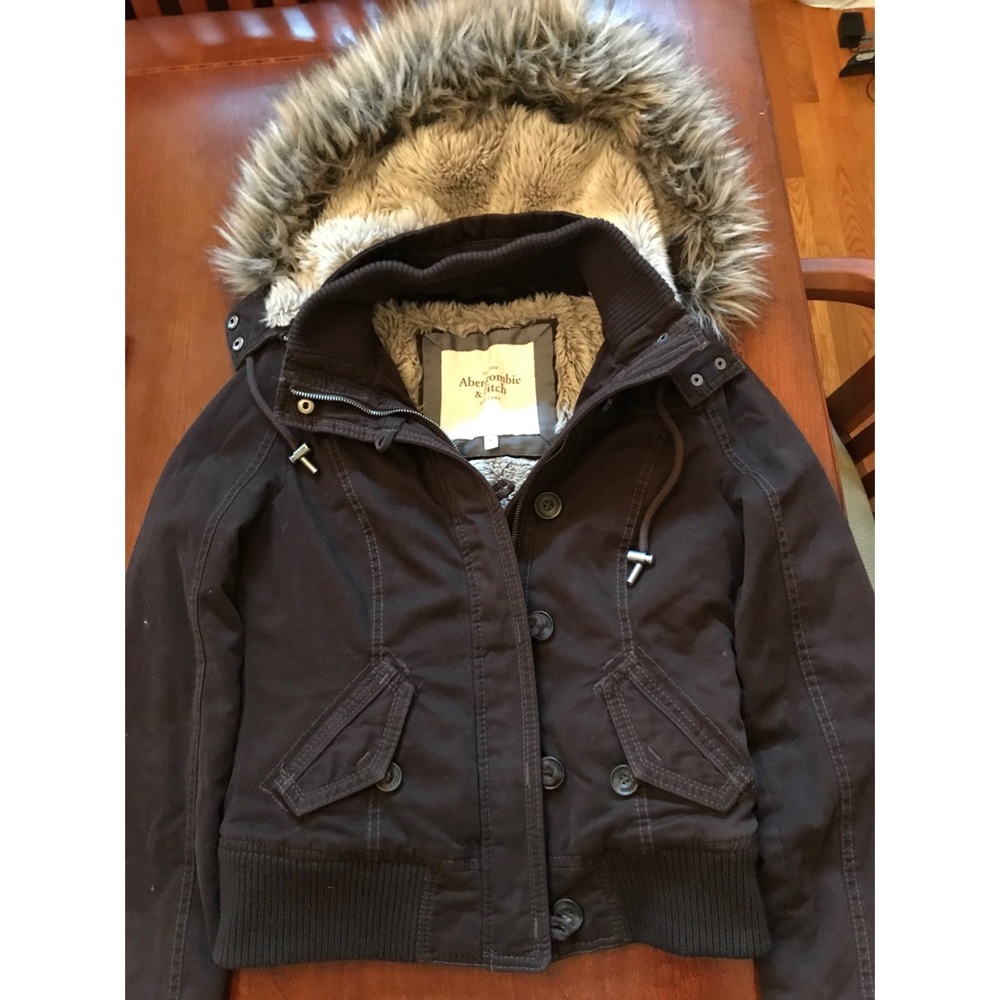 Brown Abercrombie & Fitch Coat